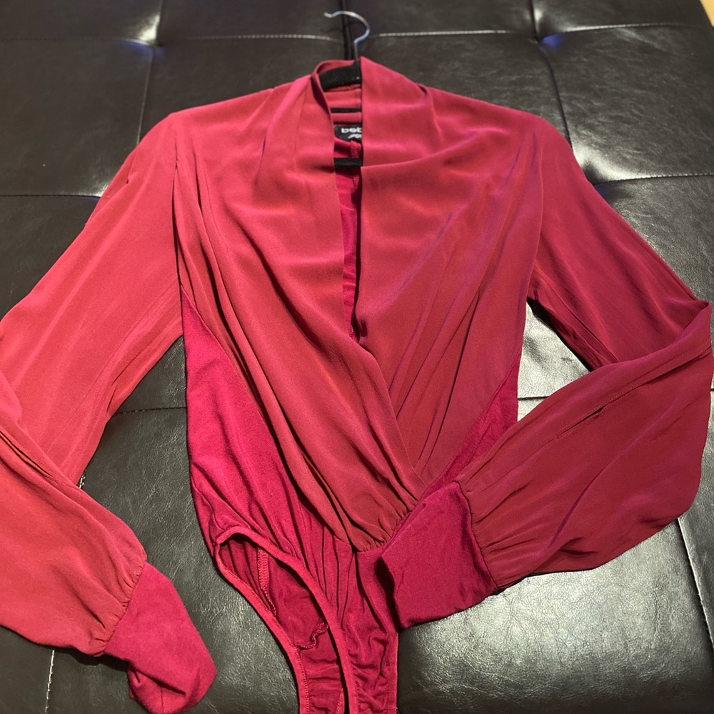 Long sleeve cold shoulder bodysuit